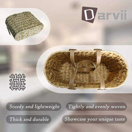 Elevate Your Bathroom Aesthetic with the Versatile Darvii Woven Toilet Paper Basket