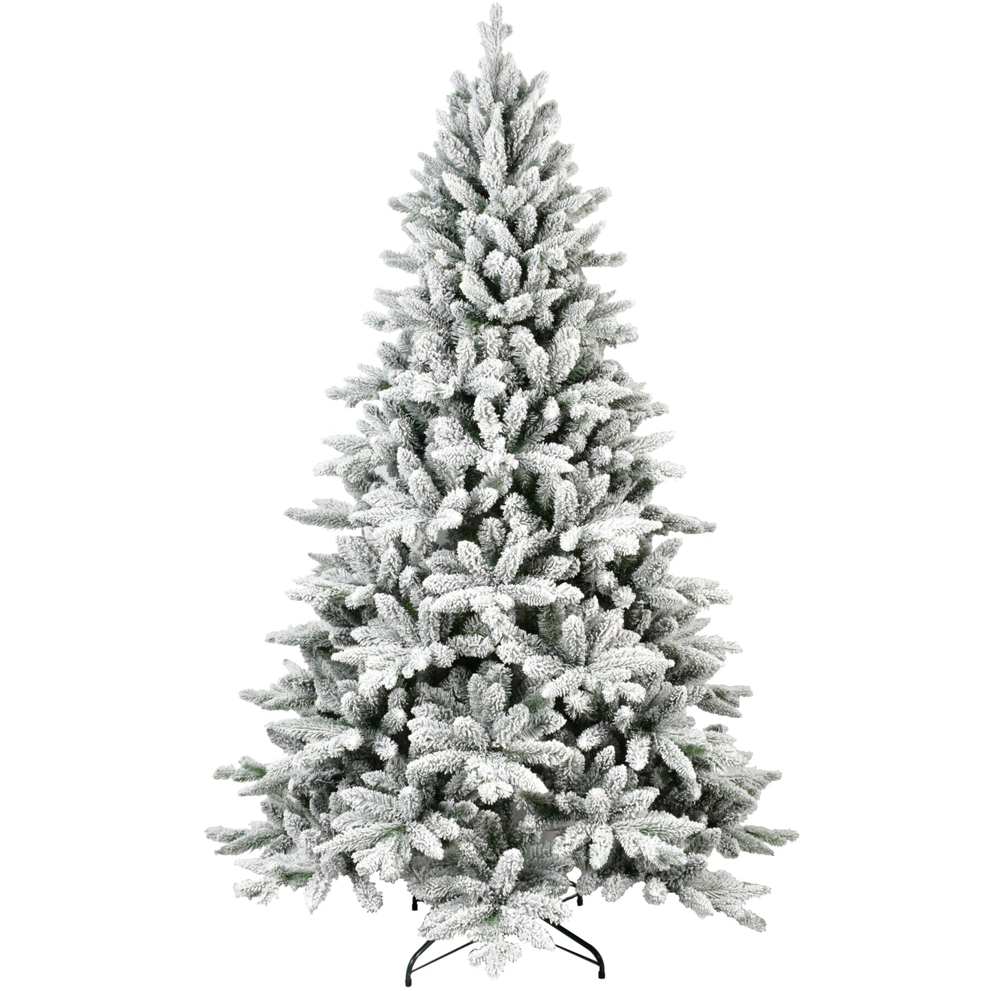 6FT PE&PVC Flocked Christmas tree