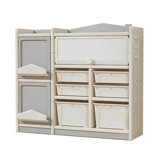 Multilayer storage,Toy picture book storage Children's floor shelf Building blocks Plastic storage cabinet Car clutter organizer basket.