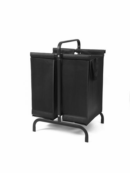 2-Tier Laundry Hamper 110L Large Oxford Clothes Basket Sorter with, Lid and Sorting Cards for Clothes & Toys Storage,Black